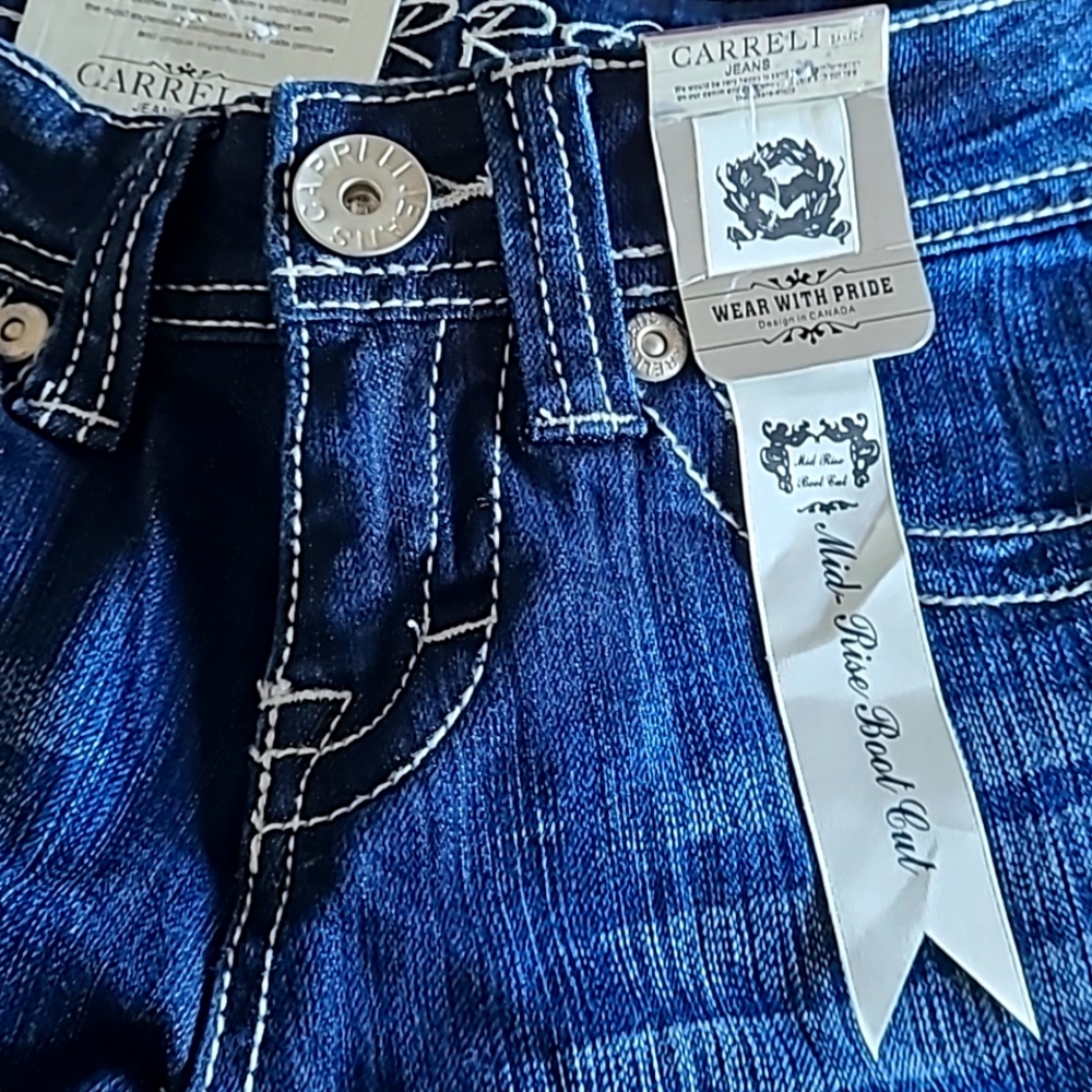 Carreli Jeans NWT Blue 25 Mid High Rise Boot Cut